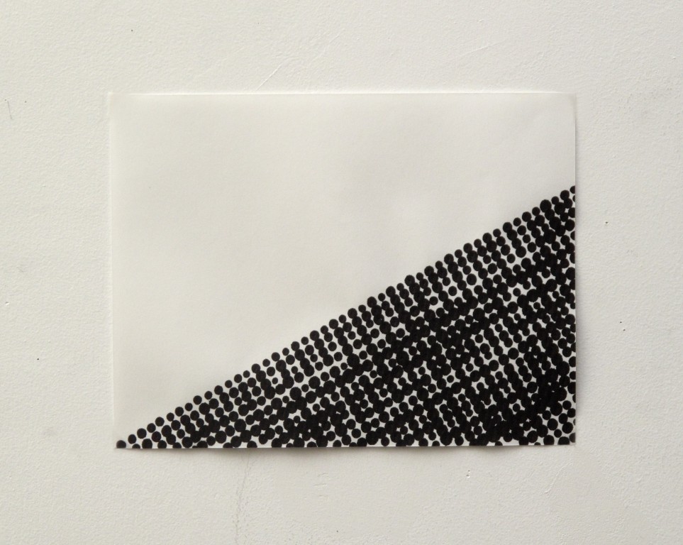 9-Corinne Laroche, MB-Tribute-27:07:12-II, 2012, Pointe feutre sur papier buvard, 16 x 21 cm